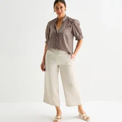 Liz Claiborne Womens Tall Short Sleeve Blouse