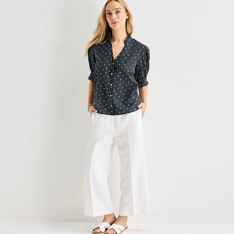Liz Claiborne Womens Tall Short Sleeve Blouse