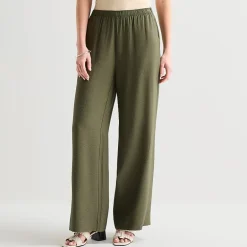 Liz Claiborne Womens Tall Wide Leg Pull-On Pant