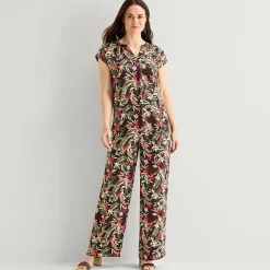 Liz Claiborne Womens Tall Wide Leg Pull-On Pant