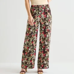 Liz Claiborne Womens Tall Wide Leg Pull-On Pant