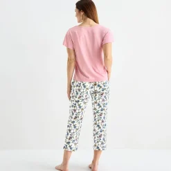 Liz Claiborne Womens V-Neck Short Sleeve 2-pc. Pajama Sets
