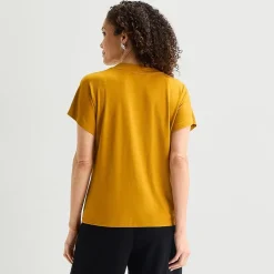 Liz Claiborne Womens V Neck Short Sleeve T-Shirt