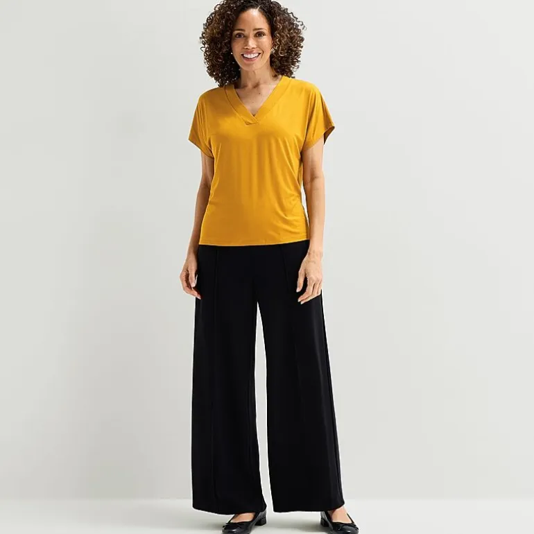 Liz Claiborne Womens V Neck Short Sleeve T-Shirt