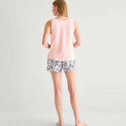 Liz Claiborne Womens V-Neck Sleeveless 2-pc. Tank Top Pajama Set