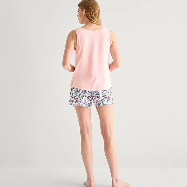 Liz Claiborne Womens V-Neck Sleeveless 2-pc. Tank Top Pajama Set