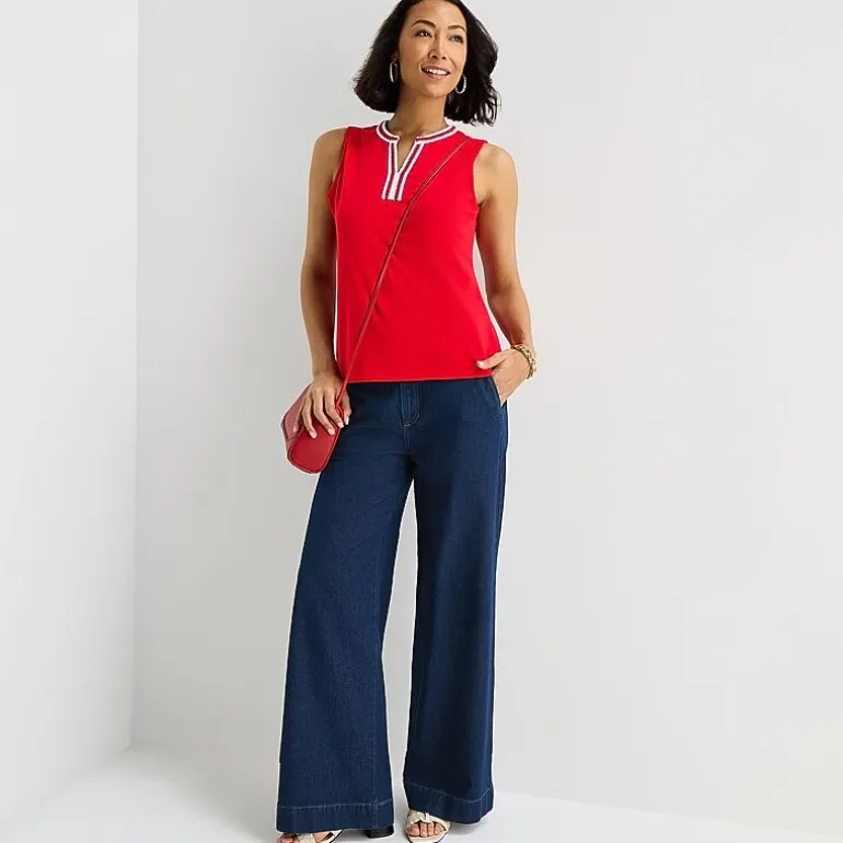 Liz Claiborne Womens V Neck Sleeveless Blouse