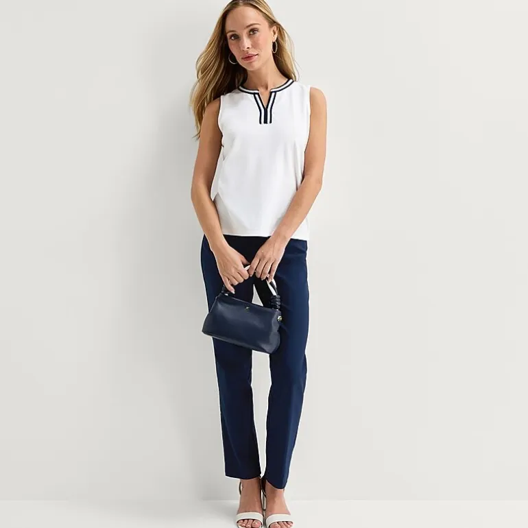Liz Claiborne Womens V Neck Sleeveless Blouse