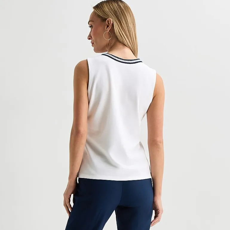 Liz Claiborne Womens V Neck Sleeveless Blouse