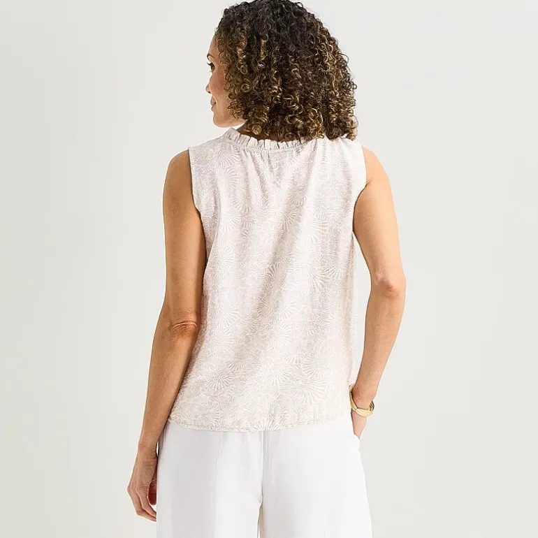 Liz Claiborne Womens V Neck Sleeveless Blouse