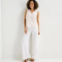 Liz Claiborne Womens V Neck Sleeveless Blouse