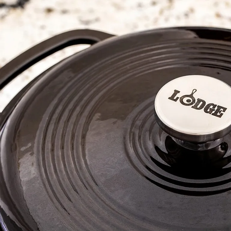 Lodge Cookware 6 Qt Enameled Cast Iron Dutch Oven
