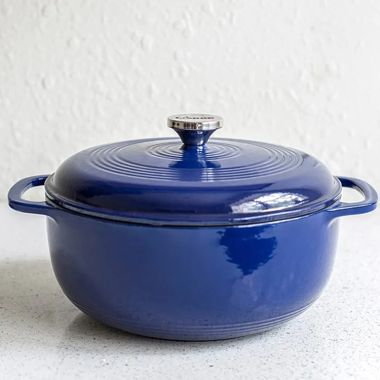 Lodge Cookware 6 Qt Enameled Cast Iron Dutch Oven
