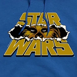Logo Rip Mens Long Sleeve Star Wars Chewbacca Hoodie