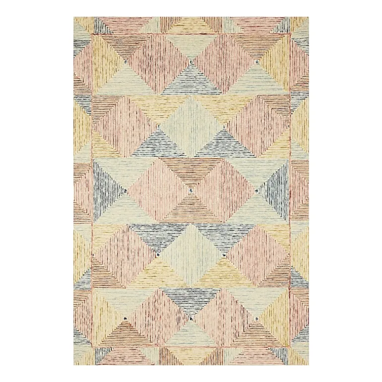 Loloi Spectrum Geometric Hooked Indoor Rectangular Accent Rug