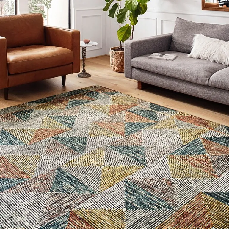 Loloi Spectrum Geometric Hooked Indoor Rectangular Accent Rug