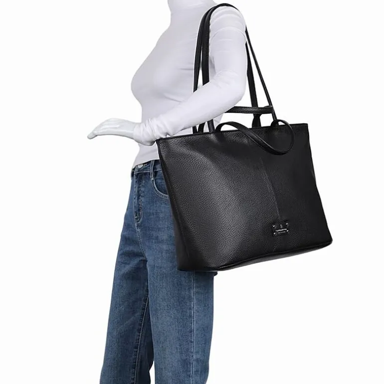 London Fog East West Double Handle Tote Bag
