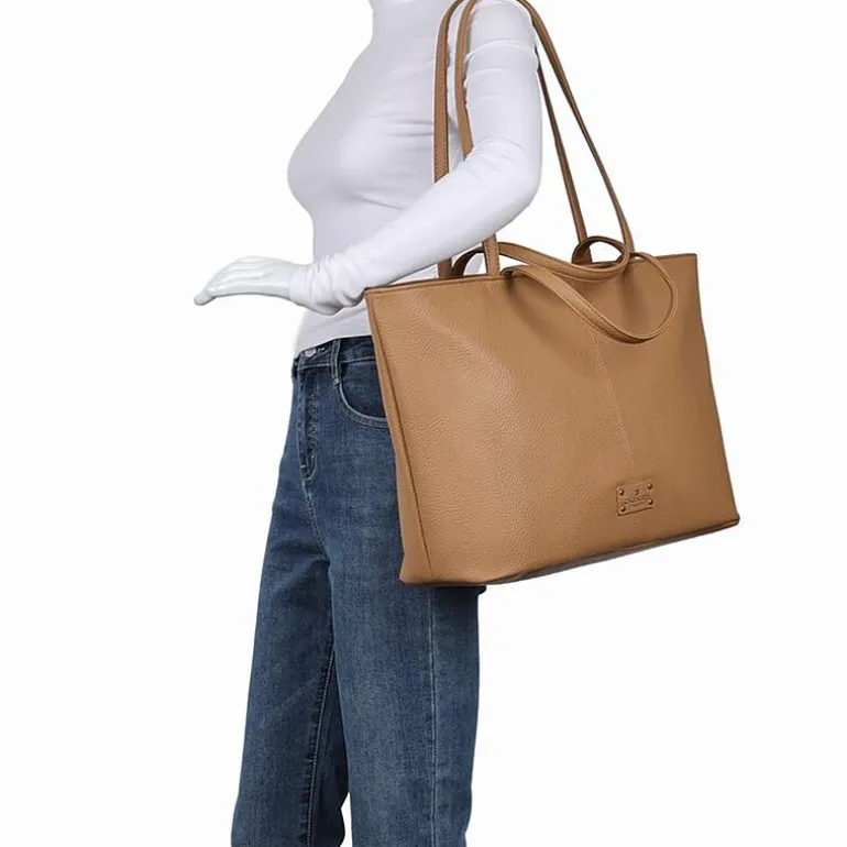 London Fog East West Double Handle Tote Bag