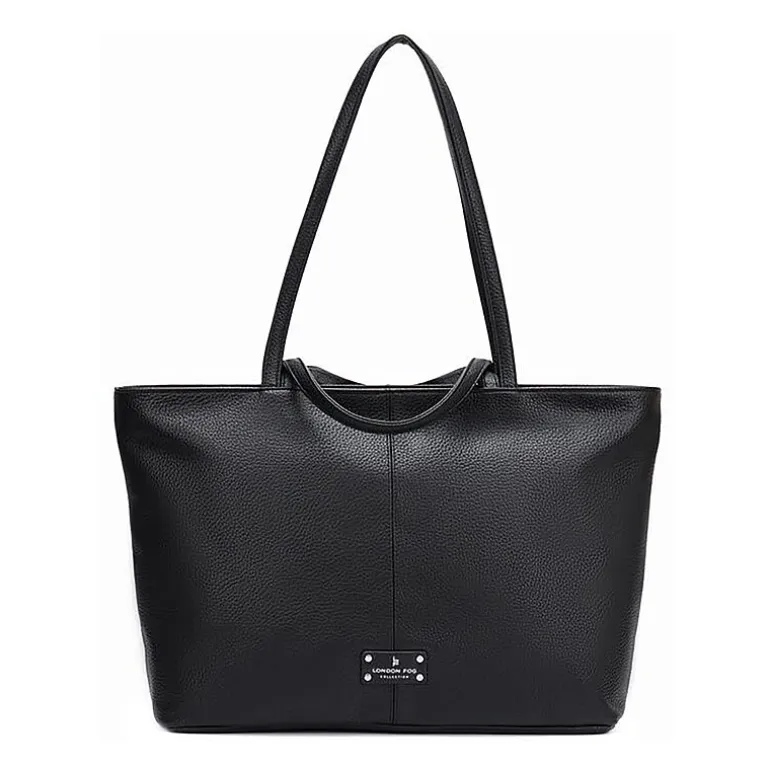 London Fog East West Double Handle Tote Bag