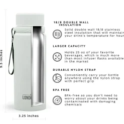 London Sip 25-oz. Water Bottle Tea Infuser