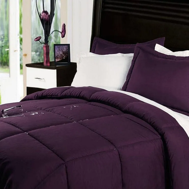 Lotus Home Water and Stain Resistant Comforter Mini Set