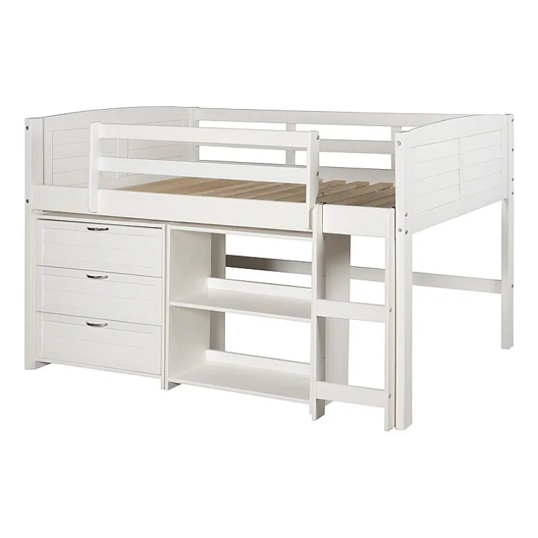 Louver Twin Modular Low Loft Bed - Group C