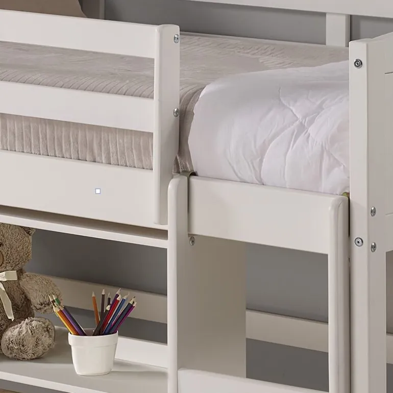 Louver Twin Modular Low Loft Bed - Group C