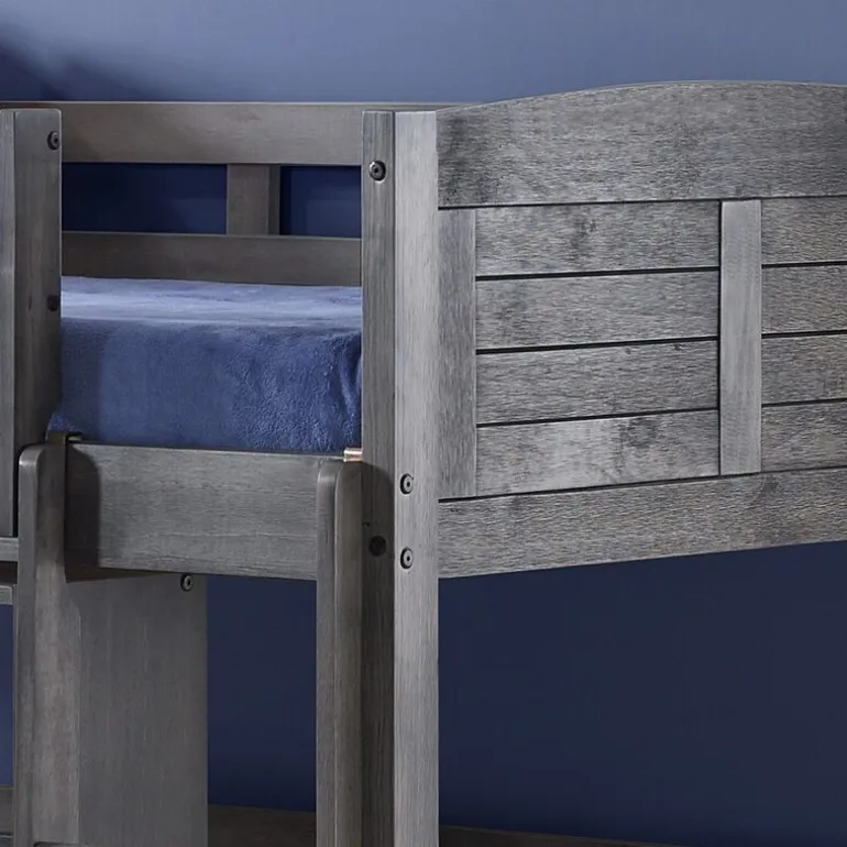 Louver Twin Modular Low Loft Bed - Group C