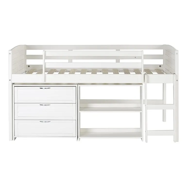 Louver Twin Modular Low Loft Bed - Group C