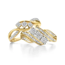Love Lives Forever 1/3 CT.T.W. Natural Diamond 10K Gold 3-Stone Promise Ring