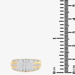 Love Lives Forever 1 CT.T.W. Natural Diamond Side Stone 3-Stone Engagement Ring in 10K or 14K Gold