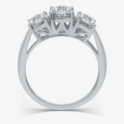 Love Lives Forever 1 CT.T.W. Natural Diamond 3-Stone Engagement Ring in 10K or 14K Gold