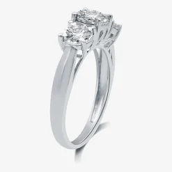 Love Lives Forever 1 CT.T.W. Natural Diamond 3-Stone Engagement Ring in 10K or 14K Gold