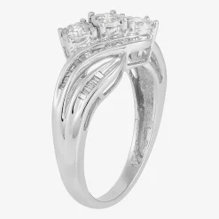 Love Lives Forever 1/2 CT.T.W. Round White Natural Diamond 10K Gold 3-Stone Ring