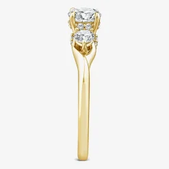 Love Lives Forever (G / Si1-Si2) Womens 1 CT. T.W. Lab Grown White Diamond 10K Gold Round 3-Stone Engagement Ring