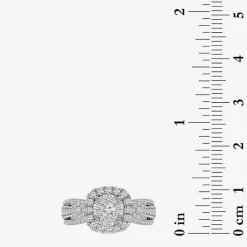 Love Lives Forever (I / I1) Womens 1 CT. T.W. Lab Grown White Diamond 10K Gold Bridal Set