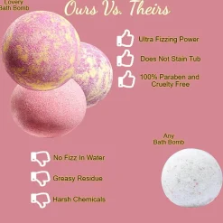 LOVERY™ Handmade Bath Bomb Gift Set - 30pc Bubble Bath Fizzies