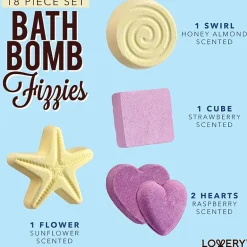 LOVERY™ Variety Bath Bombs Basket - 17pc Home Bath Gift Set