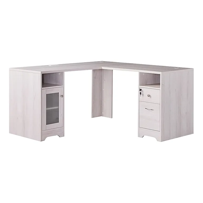 L-Shaped Storage Home Office Desk