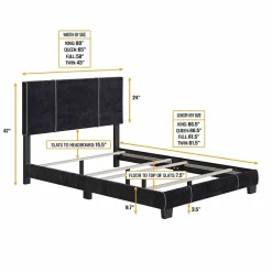 LUCENA UPHOLSTERED PLATFORM BED