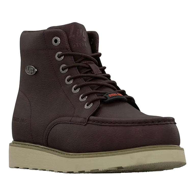 Lugz Monterey Steel Mens Flat Heel Work Boots