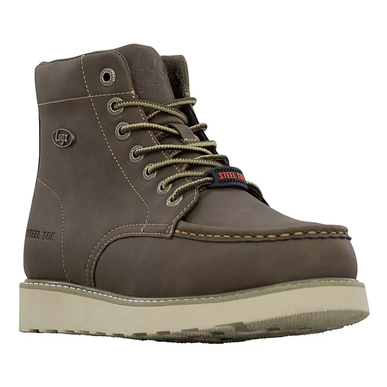 Lugz Monterey Steel Mens Flat Heel Work Boots