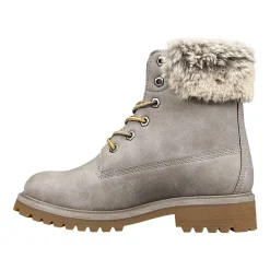 Lugz Womens Convoy Fur Block Heel Lace Up Boots