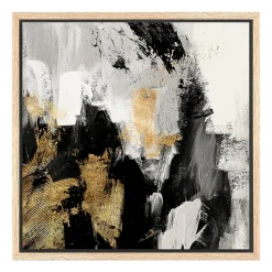Lumaprints Neutral Gold Collage Framed Canvas Art