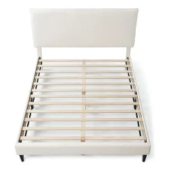 Lumi Boucle Fabric Queen Bed