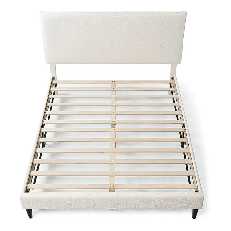 Lumi Boucle Fabric Queen Bed