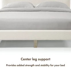 Lumi Boucle Fabric Queen Bed