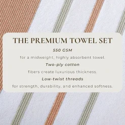 Luxury Cotton 4 Pc Decorative Hand Towel Set