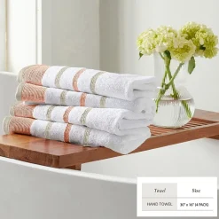 Luxury Cotton 4 Pc Decorative Hand Towel Set
