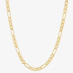 Made in Italy 14K Gold 20 Inch Figaro Chain Necklace